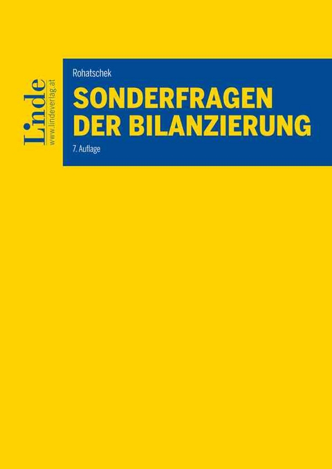 Sonderfragen der Bilanzierung - Roman Rohatschek