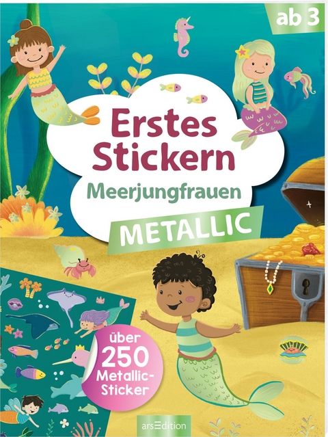 Erstes Stickern Metallic – Meerjungfrauen