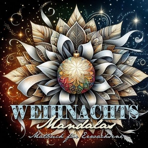 Weihnachts-Mandalas Malbuch für Erwachsene - Monsoon Publishing, Musterstück Grafik