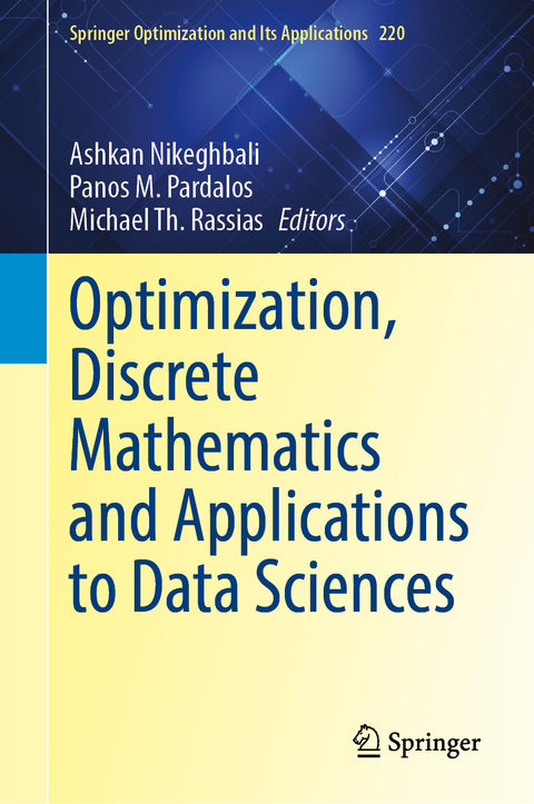 Optimization, Discrete Mathematics and Applications to Data Sciences - 