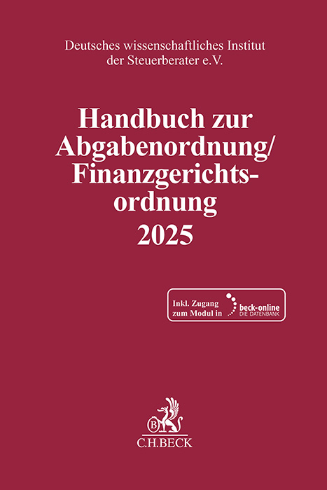 Handbuch zur Abgabenordnung / Finanzgerichtsordnung 2025 - 