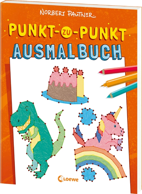 Punkt-zu-Punkt-Ausmalbuch (orange)