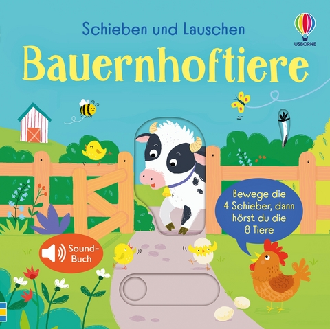 Schieben und Lauschen: Bauernhoftiere