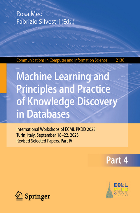 Machine Learning and Principles and Practice of Knowledge Discovery in Databases - 