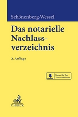 Das notarielle Nachlassverzeichnis - Schönenberg-Wessel, Ulf