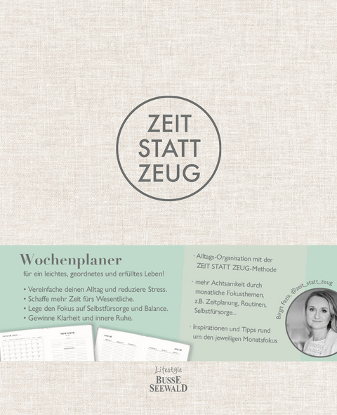 Zeit statt Zeug: Wochenplaner - Birgit Fazis