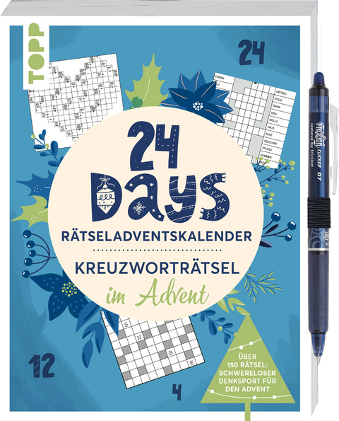 24 Days RÄTSELADVENTSKALENDER – Kreuzworträtsel im Advent -  Frechverlag