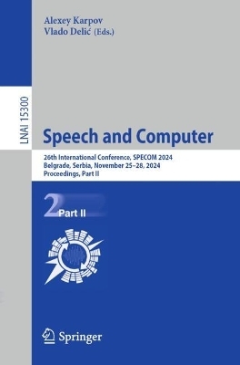 Speech and Computer - 