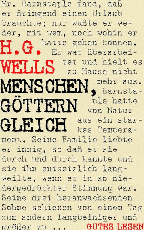 Menschen, Göttern gleich - H. G. Wells