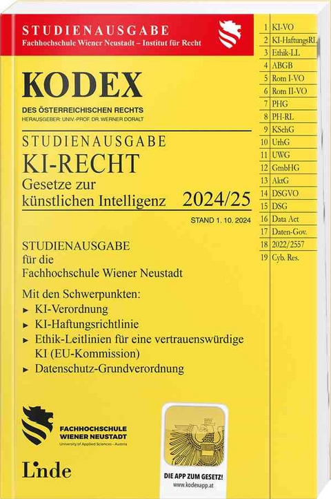 KODEX Studienausgabe KI-Recht 2024/25 - 