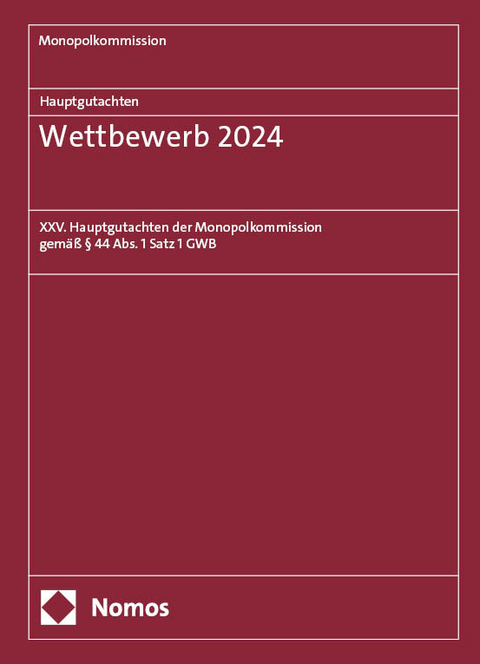 Hauptgutachten. Wettbewerb 2024 - 