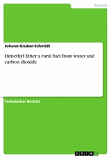 Dimethyl Ether a rural fuel from water and carbon dioxide - Johann Gruber-Schmidt