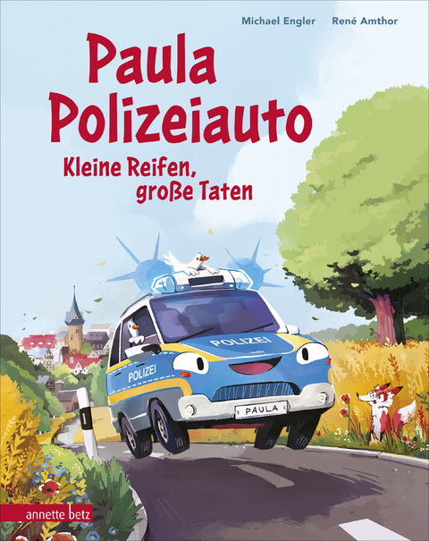 Paula Polizeiauto - Kleine Reifen, große Taten: Abenteuer-Bilderbuch ab 4 Jahren mit sprechenden Autos - Michael Engler