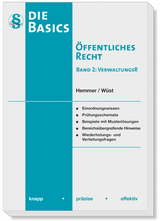 Die Basics Öffentliches Recht - Band 2 Verwaltungsrecht - Grieger, Michael; Hemmer, Karl-Edmund; Mielke, Martin; Wüst, Achim