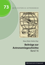 Beiträge zur Astronomiegeschichte - 