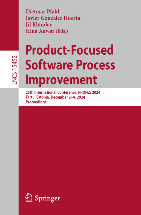 Product-Focused Software Process Improvement - 