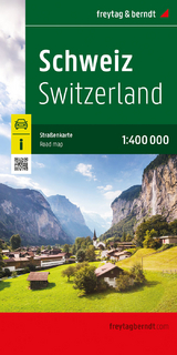 Schweiz, Straßenkarte 1:400.000, freytag & berndt - 