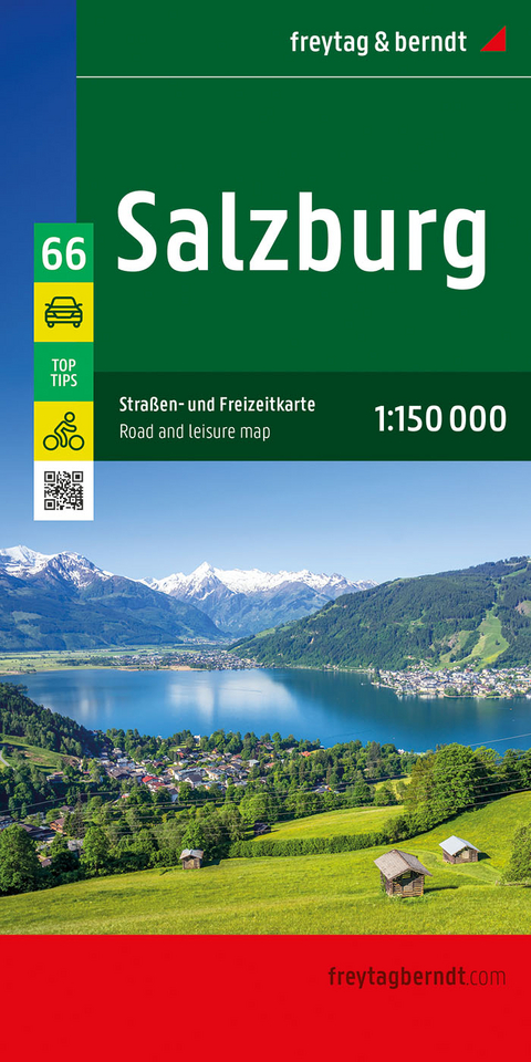 Salzburg, Straßen- und Freizeitkarte 1:150.000, freytag & berndt