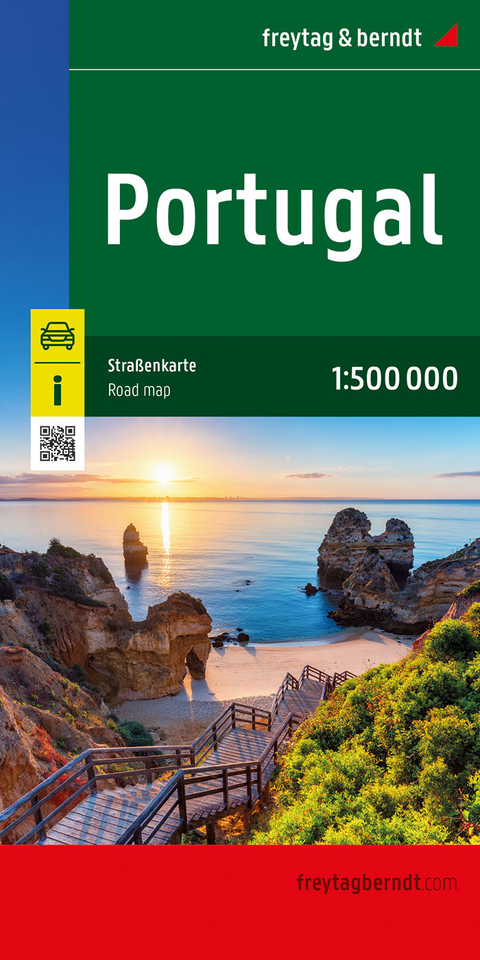 Portugal, Straßenkarte 1:500.000, freytag & berndt