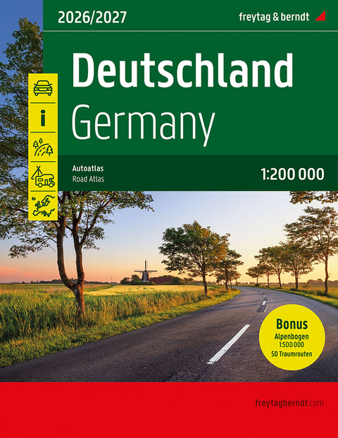 Deutschland, Autoatlas 1:200.000, 2026/2027, freytag & berndt