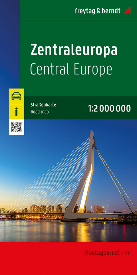 Zentraleuropa, Straßenkarte 1:2.000.000, freytag & berndt