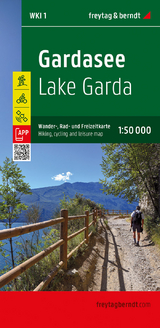 Gardasee, Wander-, Rad- und Freizeitkarte 1:50.000, freytag & berndt - 