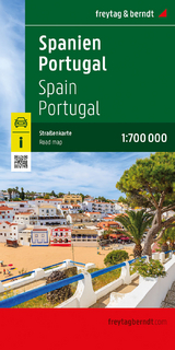 Spanien - Portugal, Straßenkarte 1:700.000, freytag & berndt - 