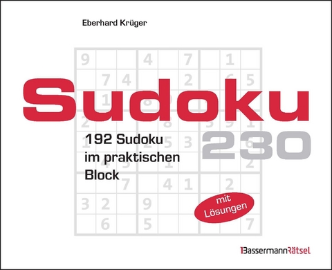 Sudokublock 230 (5 Exemplare à 2,99 €) - Eberhard Krüger