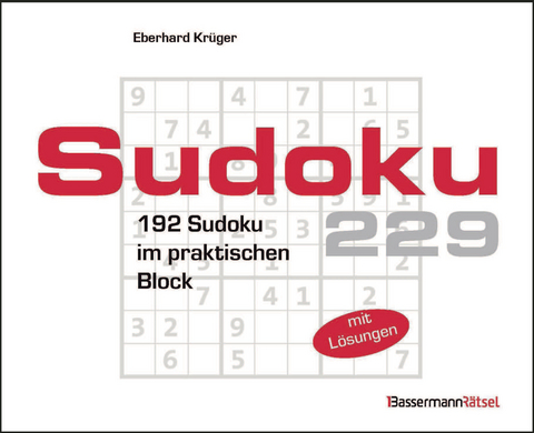 Sudokublock 229 (5 Exemplare à 2,99 €) - Eberhard Krüger