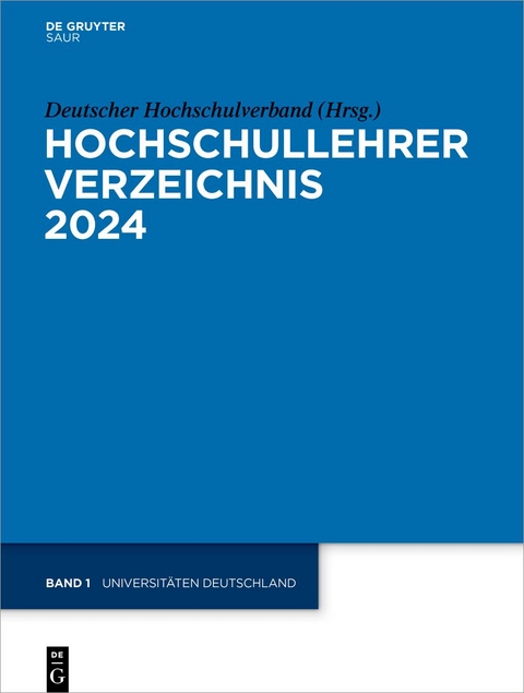 Hochschullehrer Verzeichnis / 2024