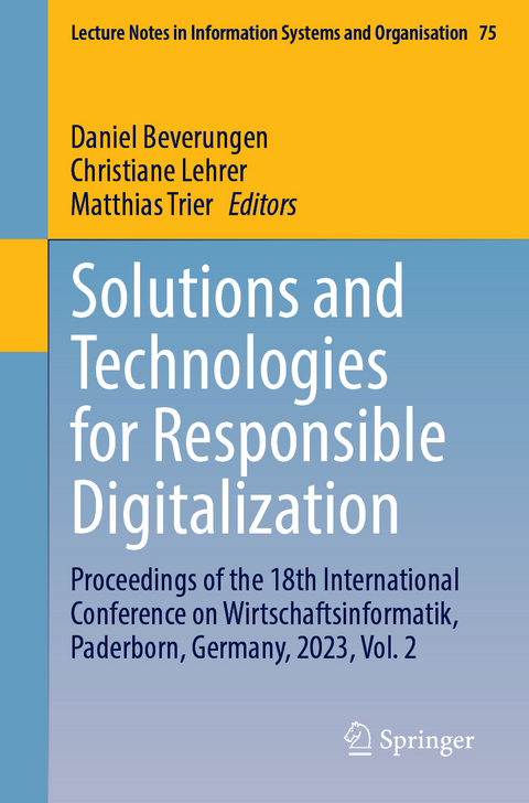 Solutions and Technologies for Responsible Digitalization - 