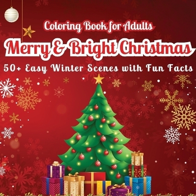 Merry & Bright Christmas Coloring Book for Adults - Art Mate