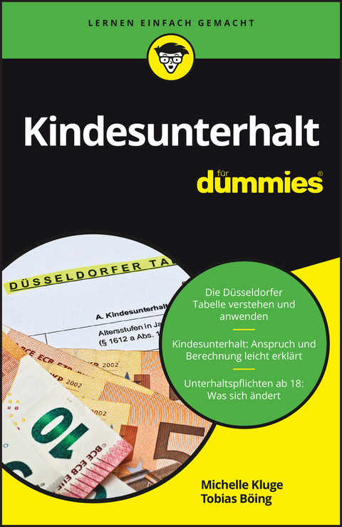 Kindesunterhalt für Dummies - Michelle Kluge, Tobias Böing