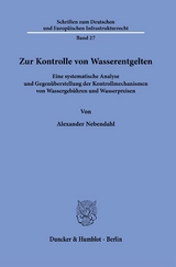 Zur Kontrolle von Wasserentgelten - Alexander Nebendahl