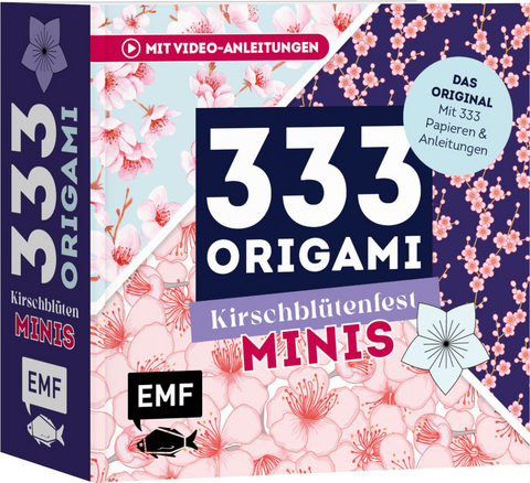 333 Origami Minis – Kirschblütenfest – Dein dekorativer Wendeblock zum kreativen Falten & Notieren - 