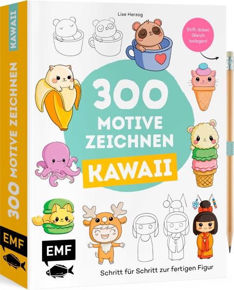 300 Motive zeichnen – Kawaii - Lise Herzog