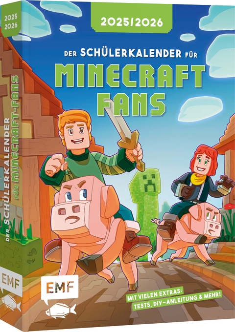 Der Schülerkalender für Minecraft-Fans 2025/2026 - Silvia Schröer, Niklas Schröer