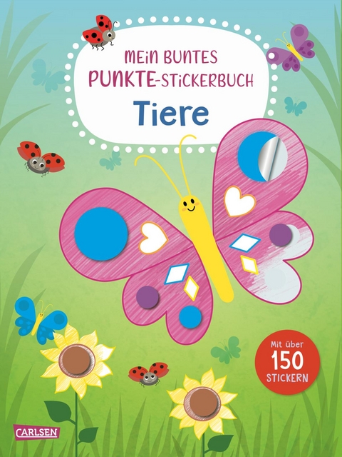 Mein buntes Punkte-Stickerbuch: Tiere