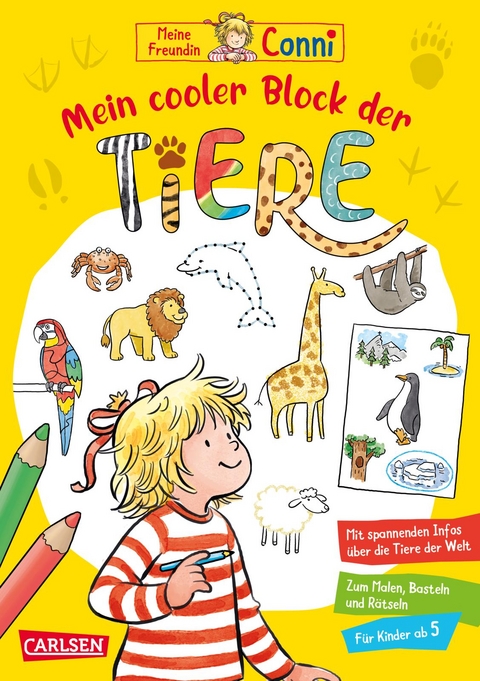 Conni Gelbe Reihe (Beschäftigungsbuch): Mein cooler Block der Tiere - Hanna Sörensen