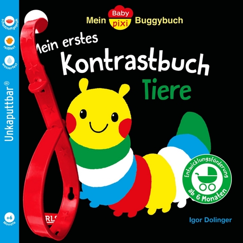 Baby Pixi (unkaputtbar) 163: Mein Baby-Pixi-Buggybuch: Mein erstes Kontrastbuch Tiere ab 6 Monaten