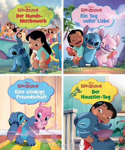 Nelson Mini-Bücher: 4er Disney Lilo & Stitch 1-4