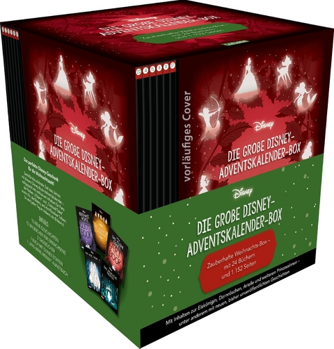 Die große Disney-Adventskalender-Box 2025 – Zauberhafte Weihnachts-Box mit 24 Büchern und 1.152 Seiten