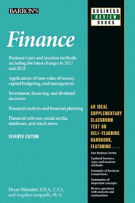 Finance -  Barron's Educational Series, Angelico Groppelli  Ph.D., Ehsan Nikbakht