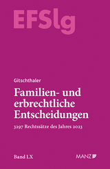 Familien- und erbrechtliche Entscheidungen EF-Slg - 