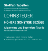 Tabelle, Lohnsteuer 2024 Höhere Sonstige Bezüge Sonderausgabe Dezember - 