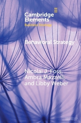 Behavioral Strategy - Nicolai J Foss, Ambra Mazzelli, Libby Weber