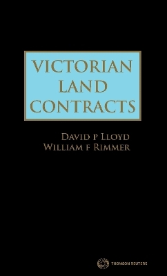 Victorian Land Contracts - David Lloyd, William Rimmer