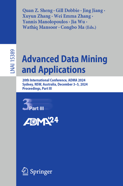 Advanced Data Mining and Applications - 