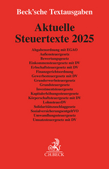 Aktuelle Steuertexte 2025 - 