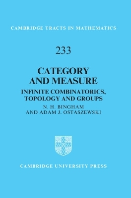 Category and Measure - N. H. Bingham, Adam J. Ostaszewski